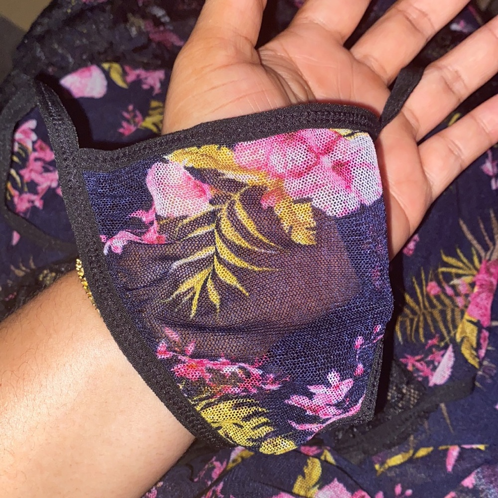 NEW INVENTORY 🔥Floral Print Contrast Lace Slips With Thong🔥 - Picture 5 of 6